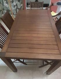 tavolo in legno per esteno