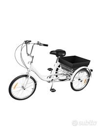 Bici Triciclo con cesta porta pacchi