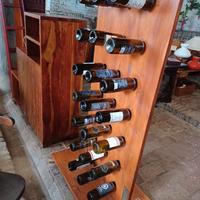 PORTA BOTTIGLIE/ CANTINETTE IN LEGNO MASSELLO 