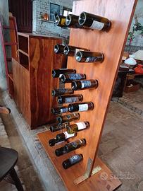 PORTA BOTTIGLIE/ CANTINETTE IN LEGNO MASSELLO 