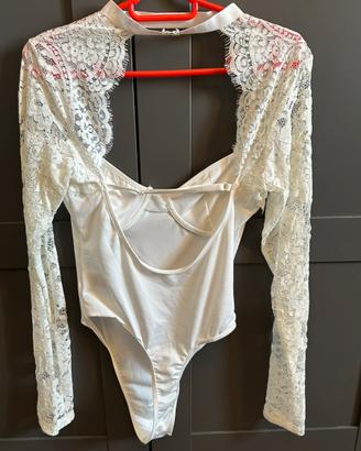 Body con pizzo taglia M