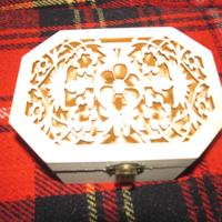 Scatola Legno Intagliata - Artigianale - Decorativ