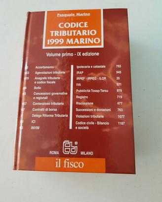 Libro codice tributario 1999 Marino