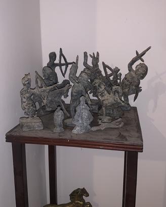 Lotto bronzetti africani