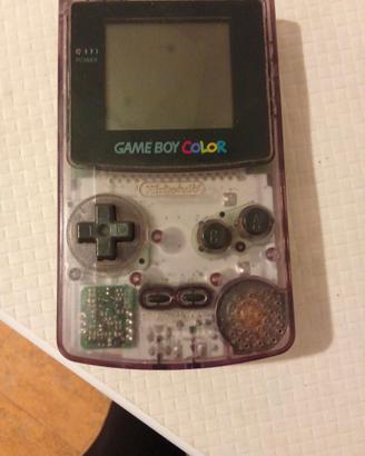 Game boy Nintendo trasparente purple