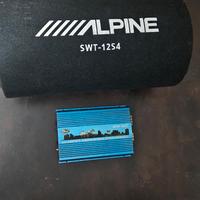 subwoofer e  amplificatore 