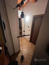 Home Gym Pulley / Lat Machine con accessori + 8 kg