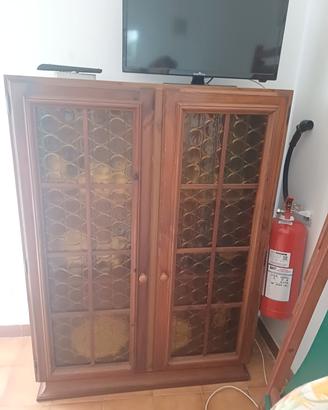 Vetrinetta in legno massello 