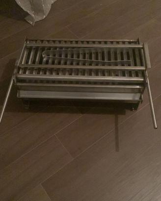 barbecue più canalina per arrosticini.