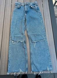 jeans Zara Woman azzurro