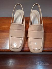 Mocassini Slingback beige /nude Primadonna 