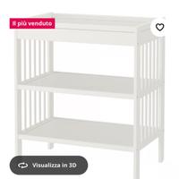 Fasciatoio ikea gulliver completo