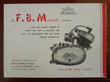 F.B.Minarelli  motori E.48, 6.V, P.3, P.75, S.125