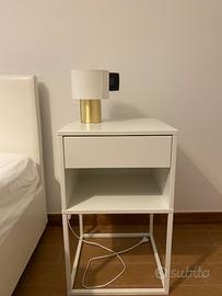 Comodino, bianco, 40x39 cm