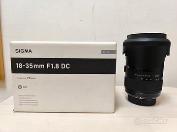 Sigma - Obiettivo 18-35mm-F/1.8 (A) AF DC HSM, Att