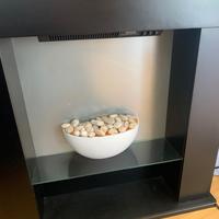 Camino elettrico nero 1000/2000 w