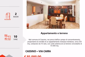 Appartamento 250 mq con terreno 75.000 mq