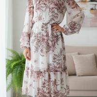 abito romantico floreale 