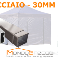 Gazebo pieghevole 3x3 richiudibile con pareti