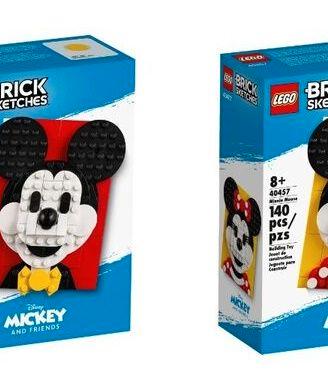 LEGO Brick Sketches 40456 40457 Topolino Minnie