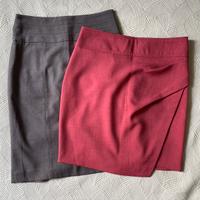 2 gonne a tubino una H&M e una sartoriale XS