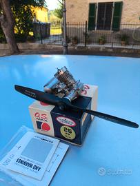 motore os 25 fp 4cc glow per aereo vintage scatola
