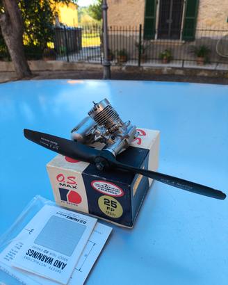 motore os 25 fp 4cc glow per aereo vintage scatola
