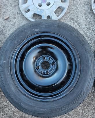 4 cerchi e gomme fiat punto opel, 4x98
