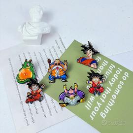 🐉 Set 6 Spille Dragon Ball Enamel Pin Goku