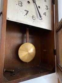 orologio da parete vintage a pendolo in legno anti