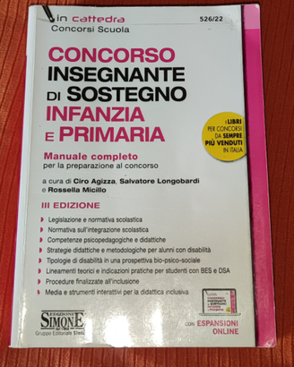 Libro Concorso Insegnante di Sostegno Scuola
