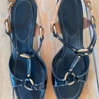 Car Shoe Sandali neri vintage  tg 38