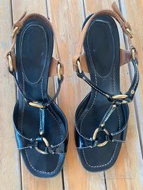 Car Shoe Sandali neri vintage  tg 38