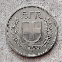 5 franchi svizzeri 1968