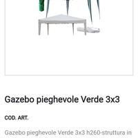 Gazebo pieghevole