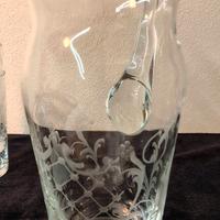 caraffa brocca in vetro vintage