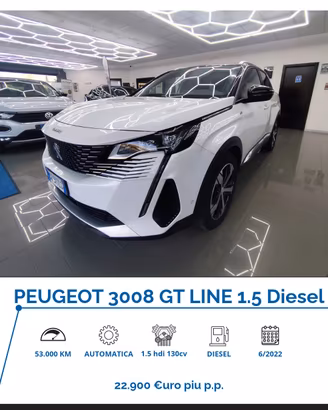 Peugeot 3008 BlueHDi 130 S&S EAT8 GT