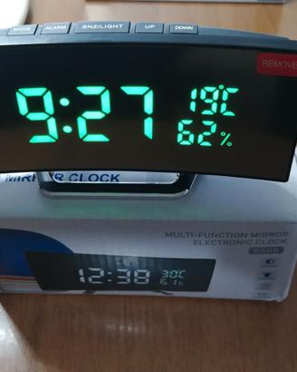 Sveglia orologio digitale  temperatura e umidità
