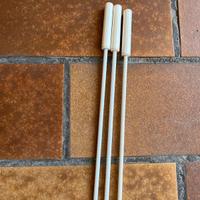 3 Bastoni per Tende Gardenia – 100 cm, Bianchi