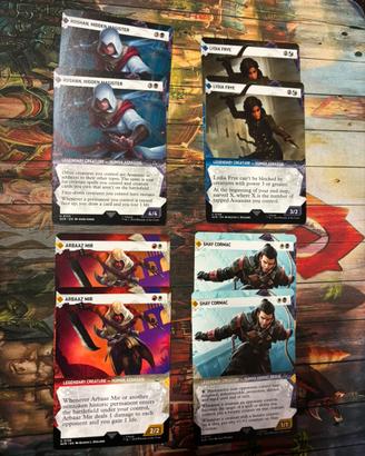 Lotto 8x Magic Mtg Assassins Creed - Full Art