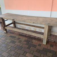 Tavolo o bancone da falegname in quercia