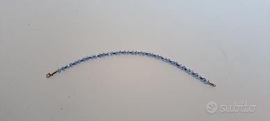 Bracciale in Cristallo Swarovski Blu con Gancetti