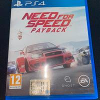 Need for Speed Payback Playstation  PS4 Game Ita