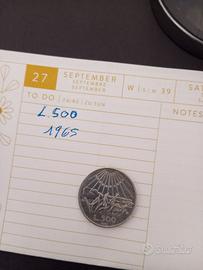 moneta D'argento 500 lire dante alighieri