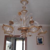 Lampadario in vetro di murano 