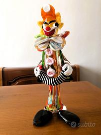 Pagliaccio in vetro di Murano