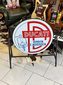 Insegna pubblicitaria bifacciale  Ducati  vespa