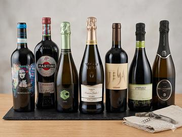 Lotto 7 bottiglie vini e spumanti misti