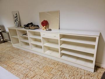Scaffale legno bianco