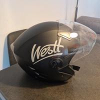 Casco moto Westt doppia visiera nero